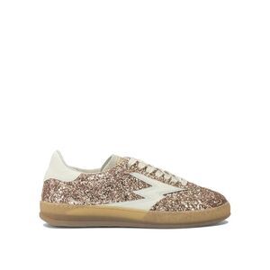 MOA CONCEPT Women's Glitter Sneakers with Contrast Star Detail Women BRONZE